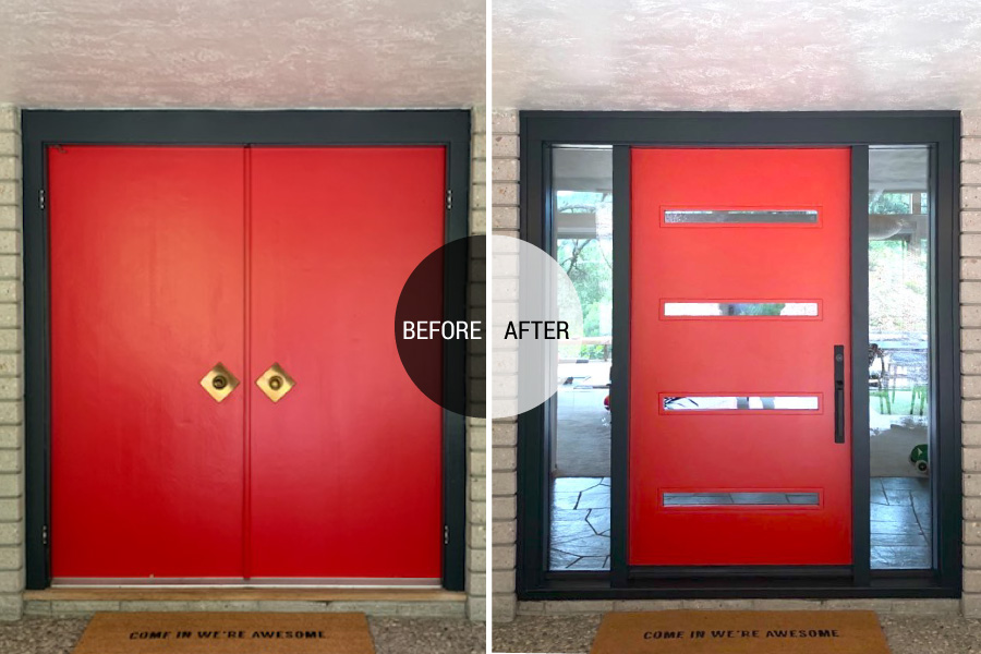 Exterior Before and After